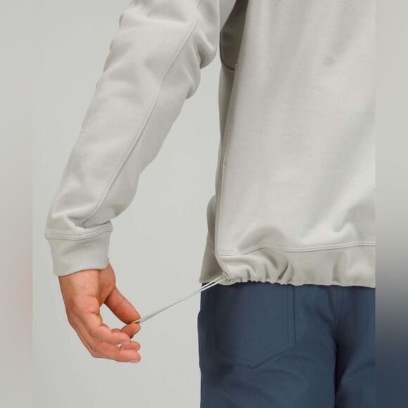 Men’s Lululemon French Terry Oversized Long Sleeve Crew | XL | Seal Grey - Picture 4 of 12